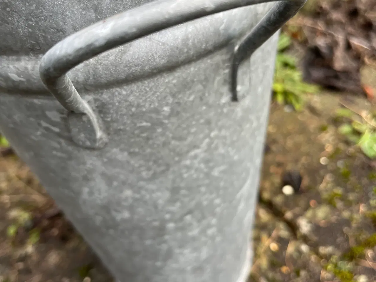 Billede 4 - Zink vase/ holder, 30 cm. høj