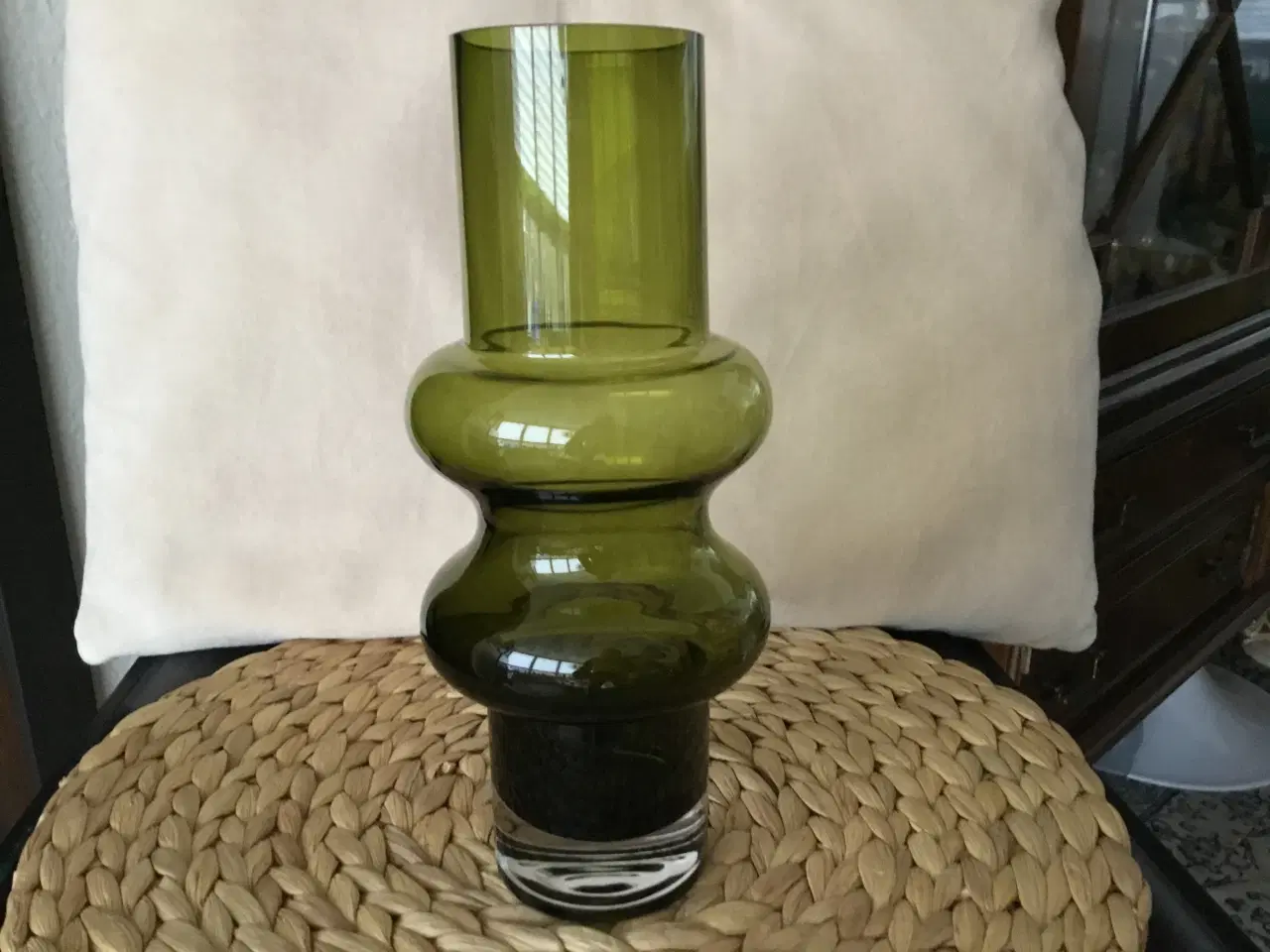 Billede 3 - Elegant mundblæst kunstglasvase