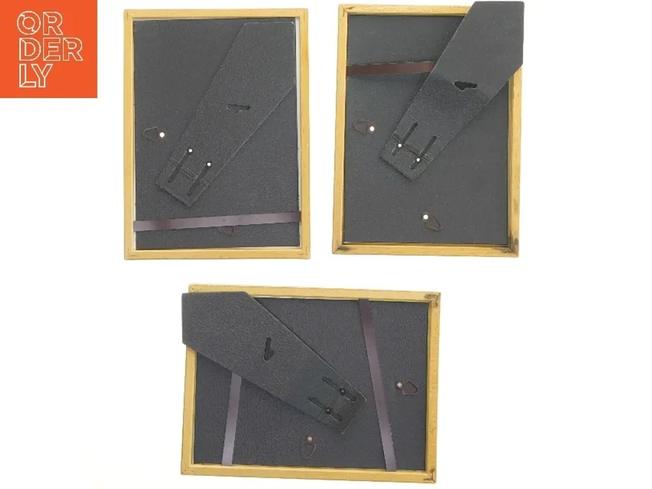 Billede 2 - Trærammer med dyremotiv (str. 19,5x14,5 cm)