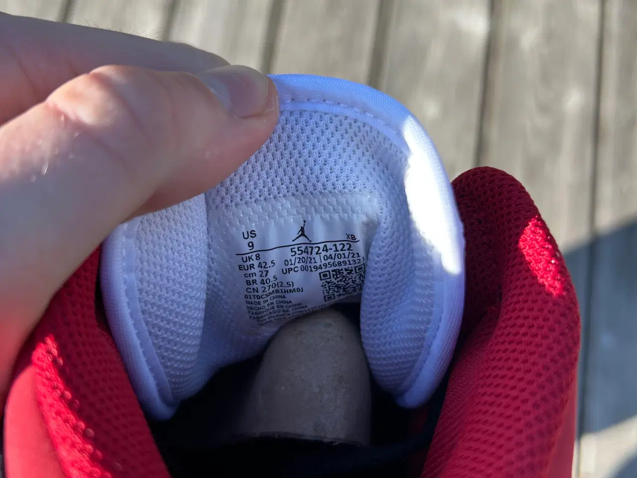 Billede 6 - Jordan 1 Mid “Gym Red” i str. 42.5