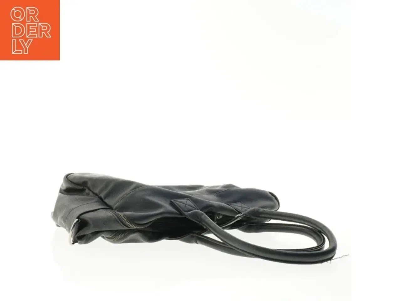 Billede 8 - Sort læderpusletaske (str. 47 x 24 x 18 cm)