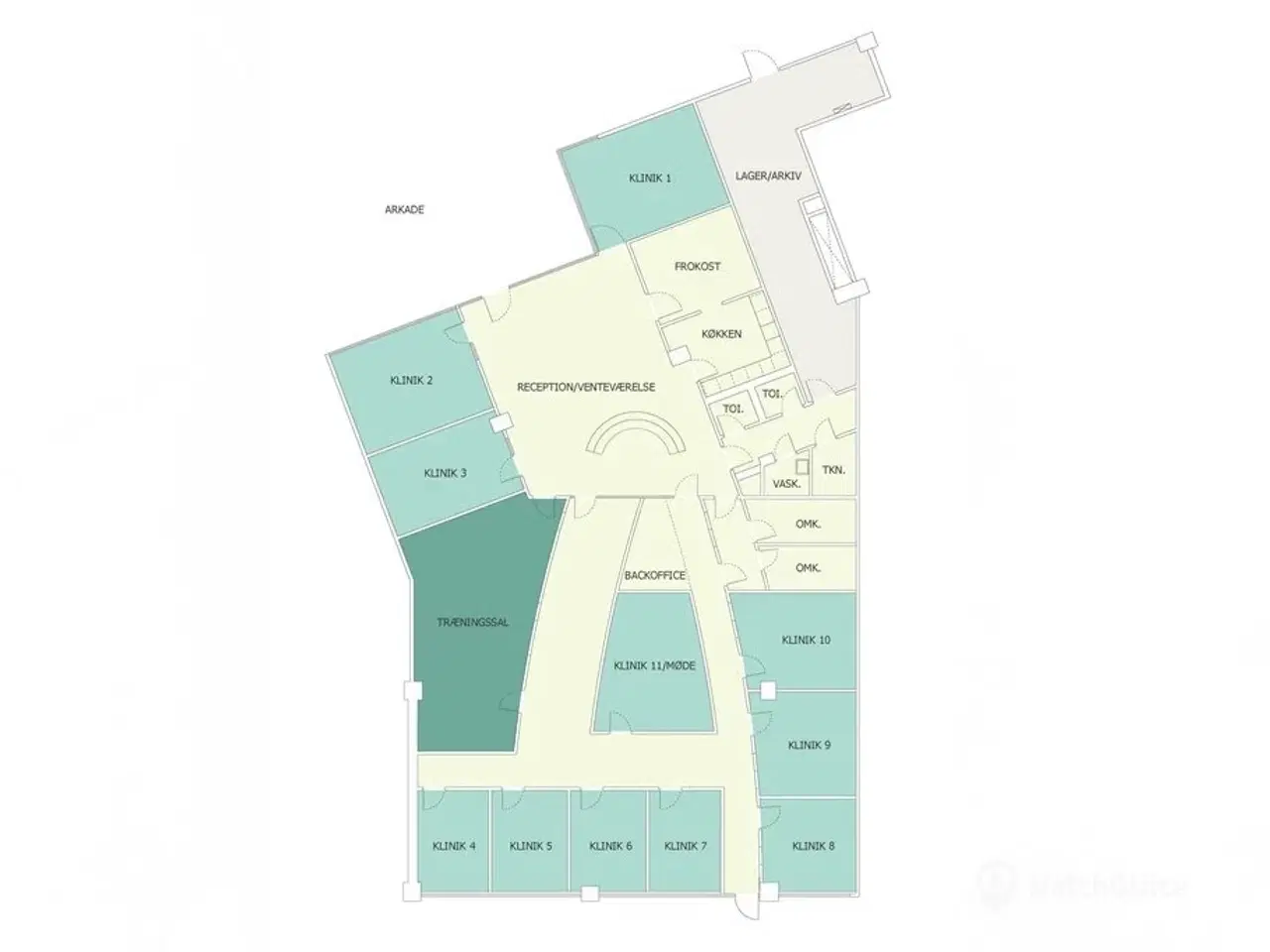 Billede 6 - 11 klinikrum i varierende størrelse, ideelle til både samtale- og kropsbehandlinger