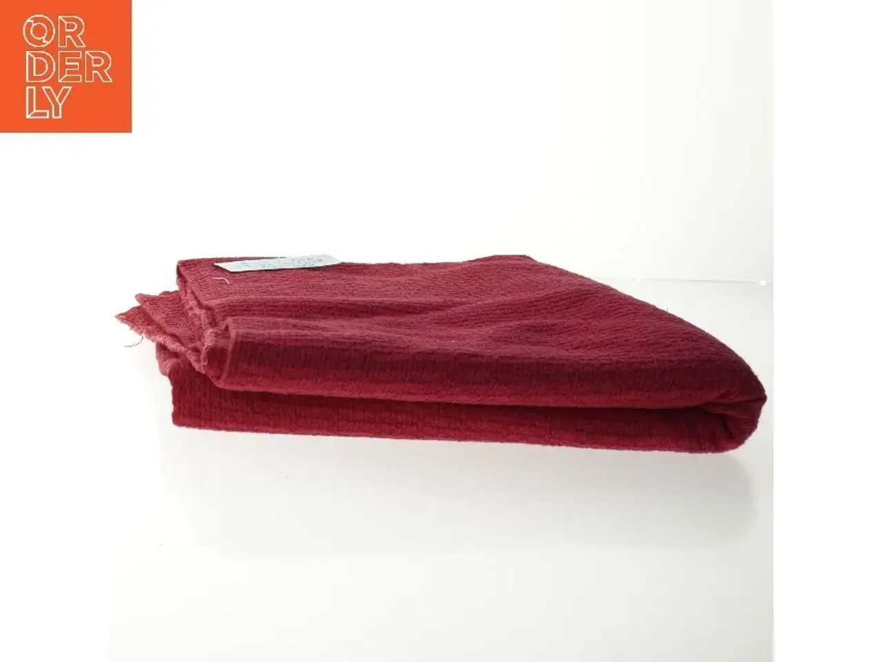 Billede 3 - Rødt bomulds tekstil (str. 200 x 130 cm)