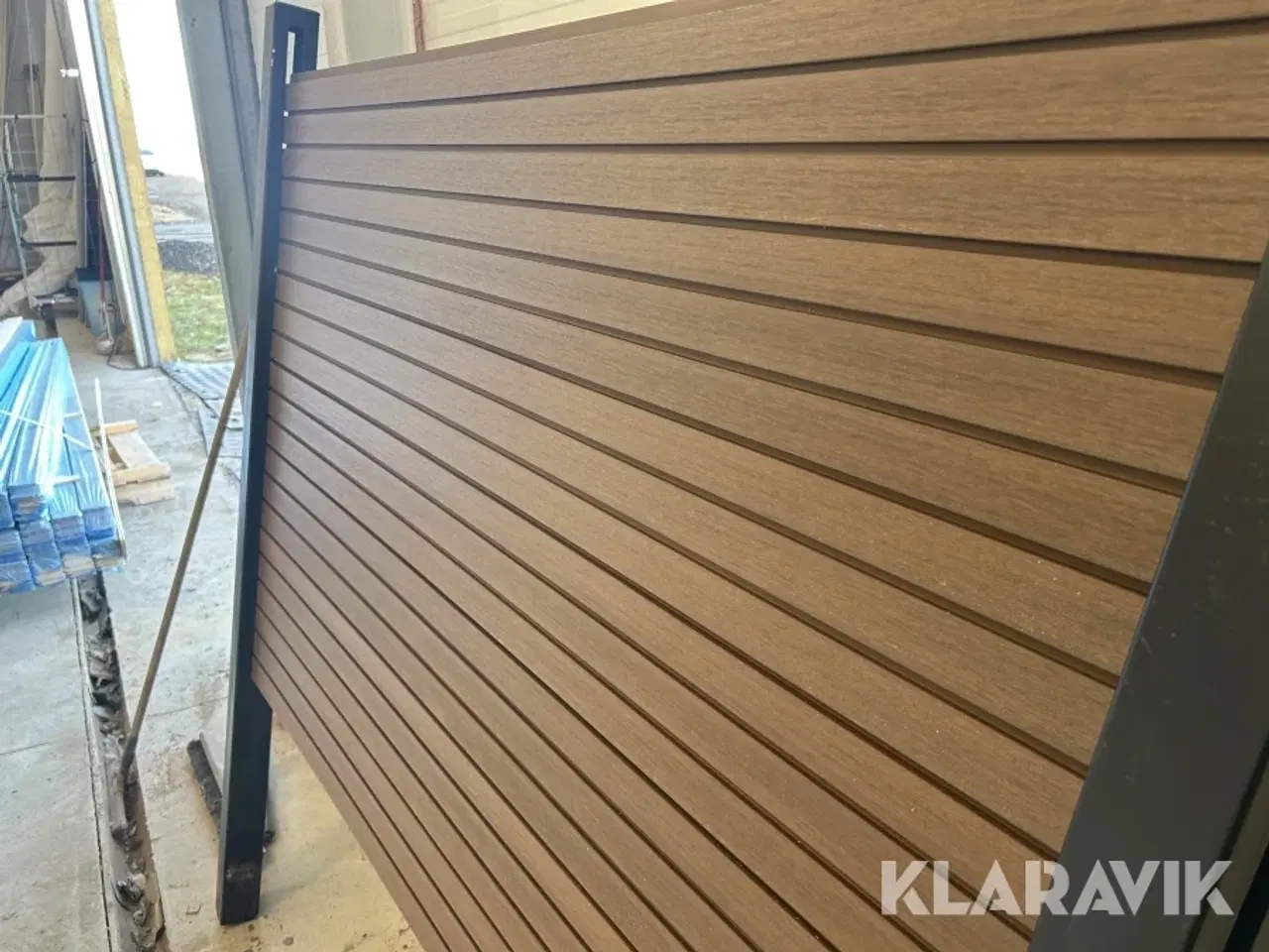 Billede 8 - Komposithegn Kirkedahl Brun Sorte galvaniseret stolper, 10 fag