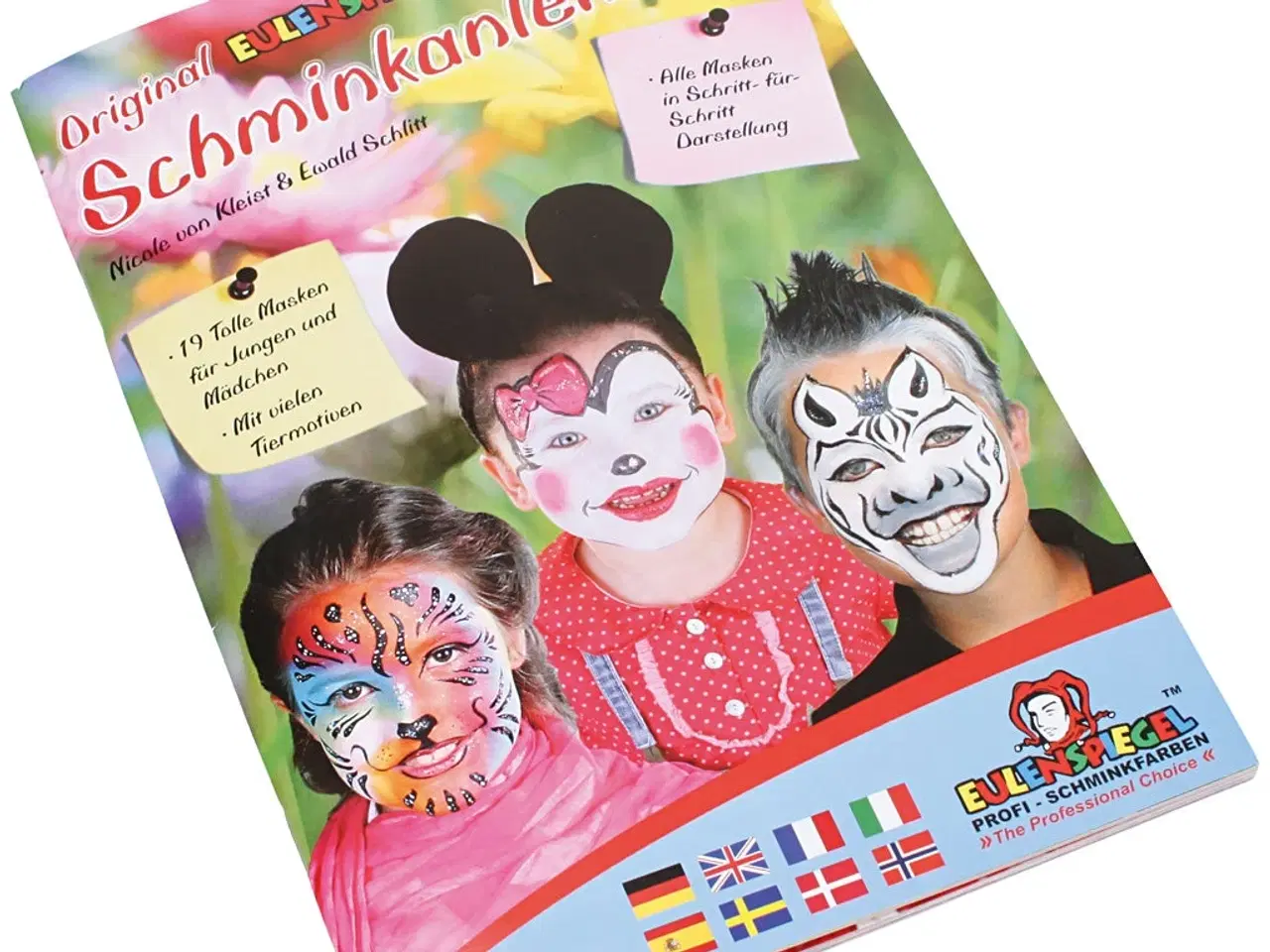 Billede 1 - Eulenspiegel Sminkehæfte med 19 Masker til Fester