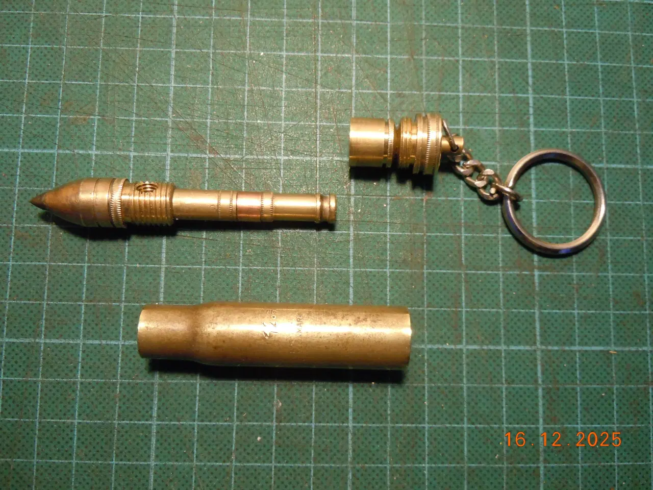 Billede 3 - Pibe i patron med stålspids og nøglering.