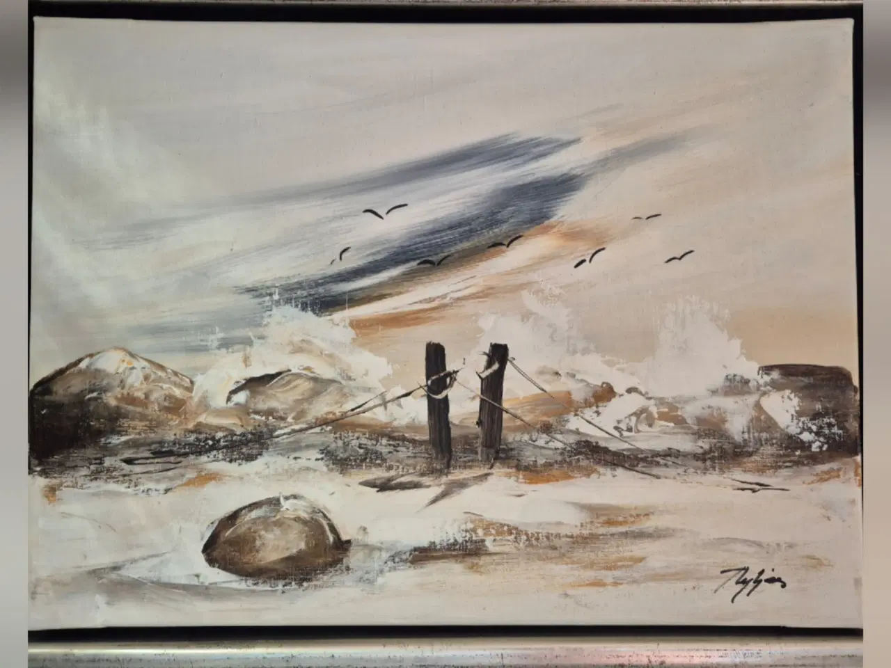 Billede 1 - Oliemalerier- kystmotiver 