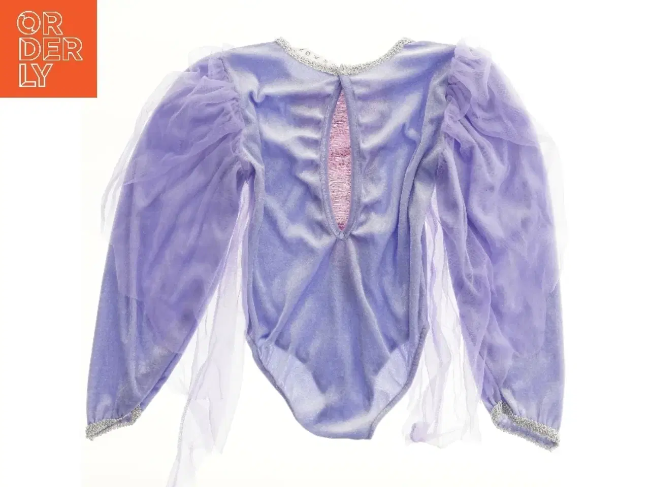 Billede 2 - Lilla bodystocking med tylærmer (str. 116)