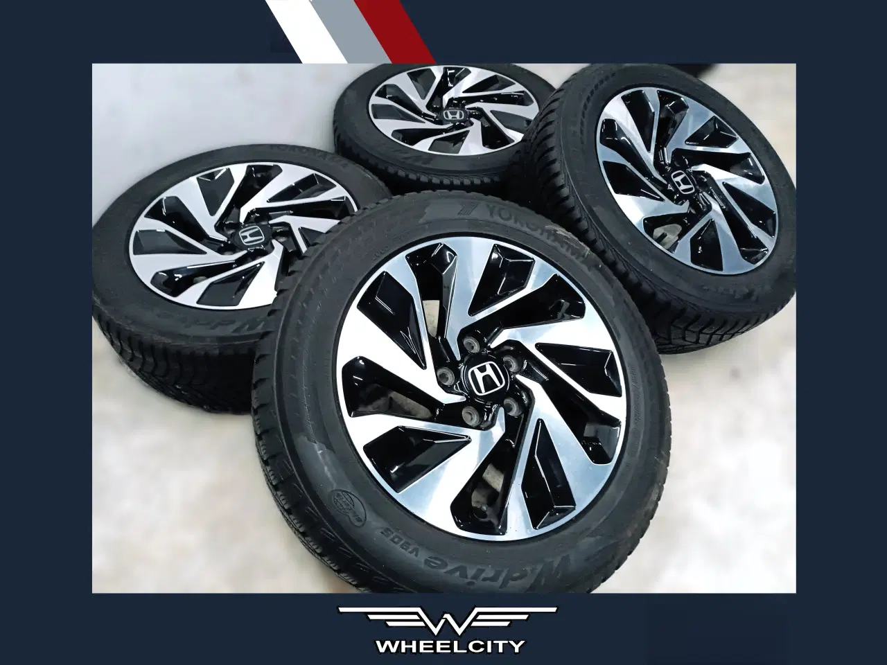 Billede 1 - 5x114,3 16" ET45 nav 64,1ø Honda vintersæt  