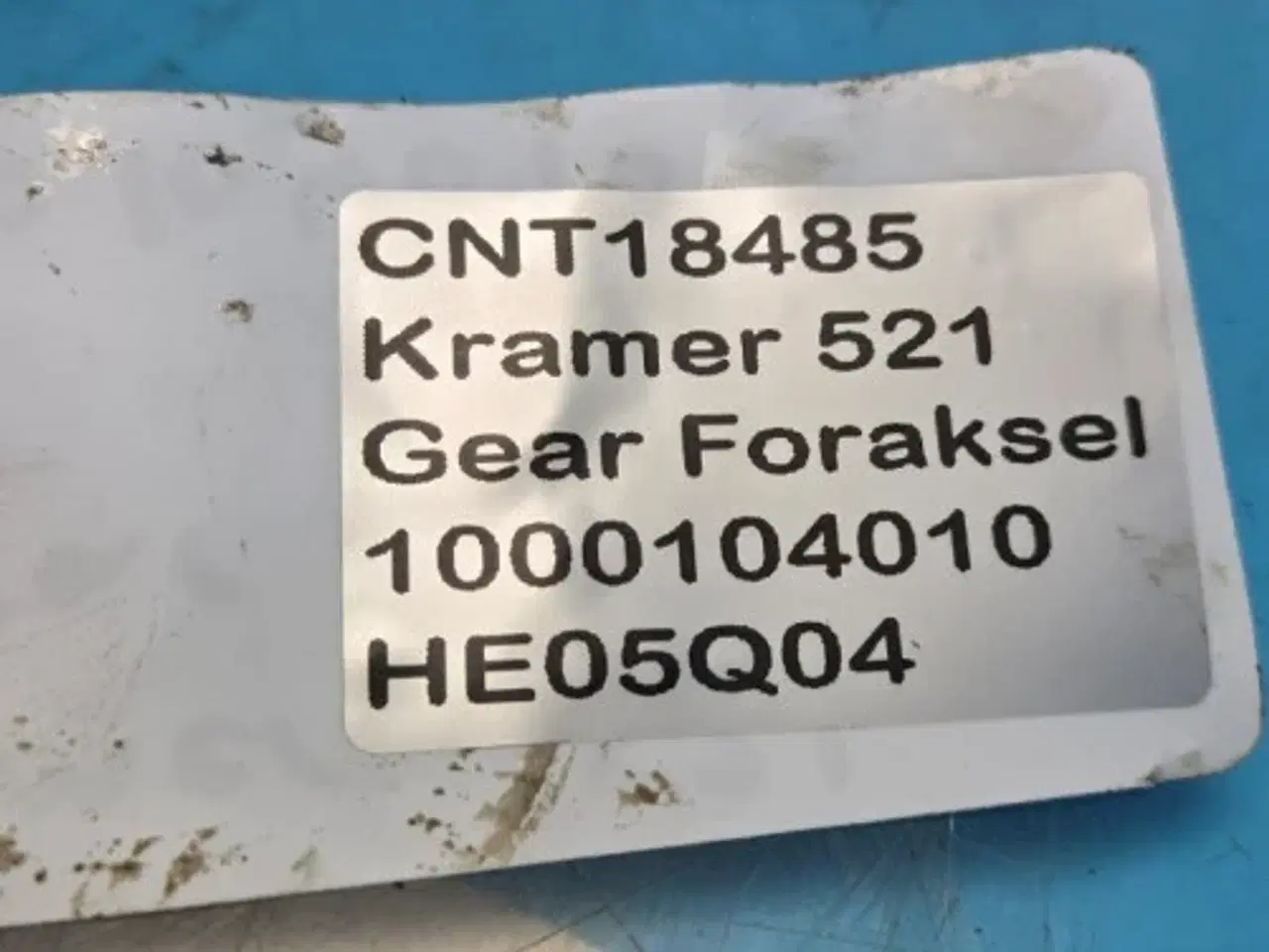 Billede 11 - Kramer 521 Gear Foraksel 1000104010