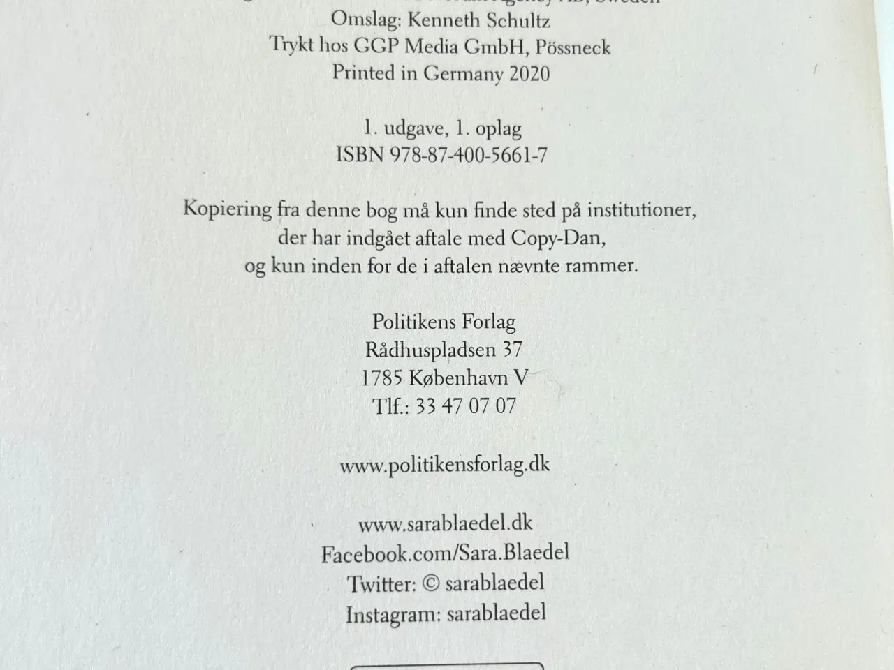 Billede 3 - Førsteudgave af Den Tavse Enke af Sara Blædel