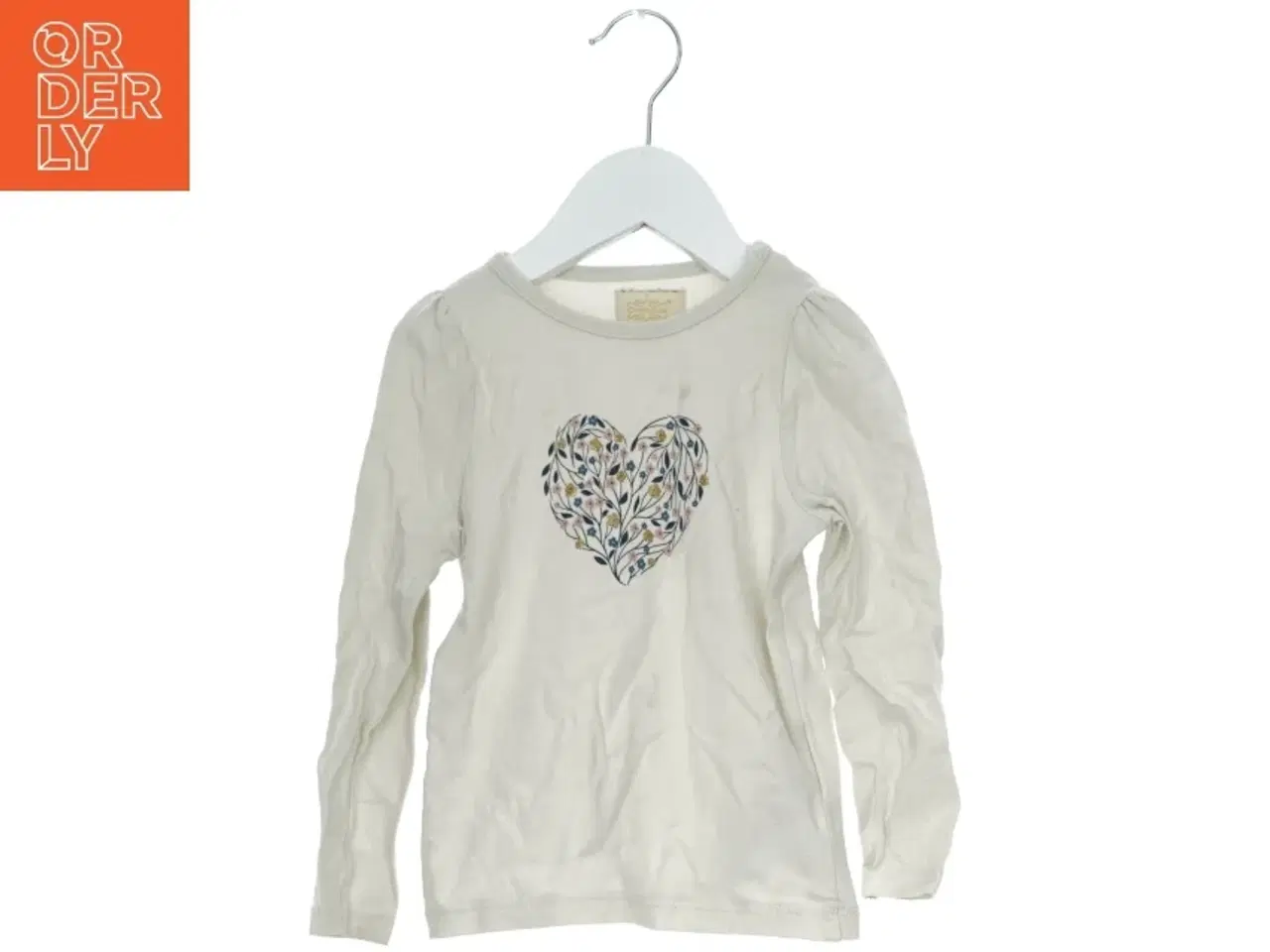 Billede 1 - Langærmet bluse med hjerte design fra Creamie (str. 98)