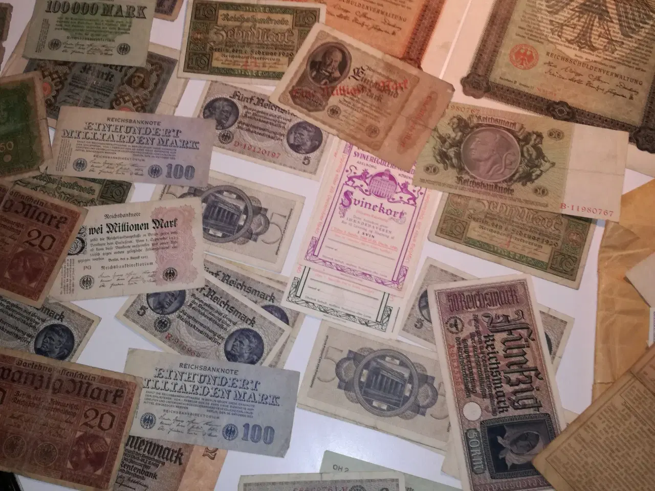 Billede 3 - Gamle tyske pengesedler fra 18 - 19 århundrede