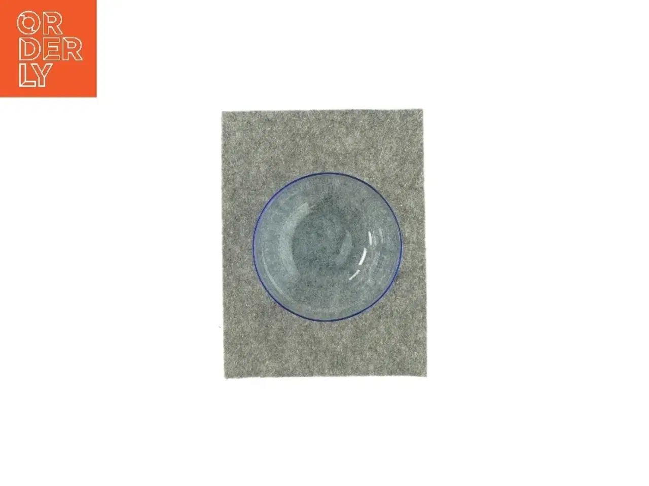 Billede 3 - Skål i blåt glas (str. HØ: 5x13 cm)