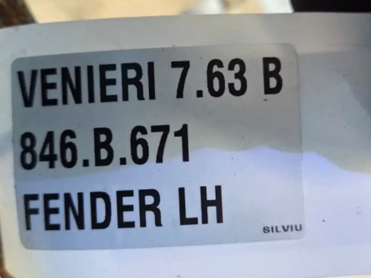 Billede 4 - Venieri  7.63B  Hjulkærm L. 846.B.671