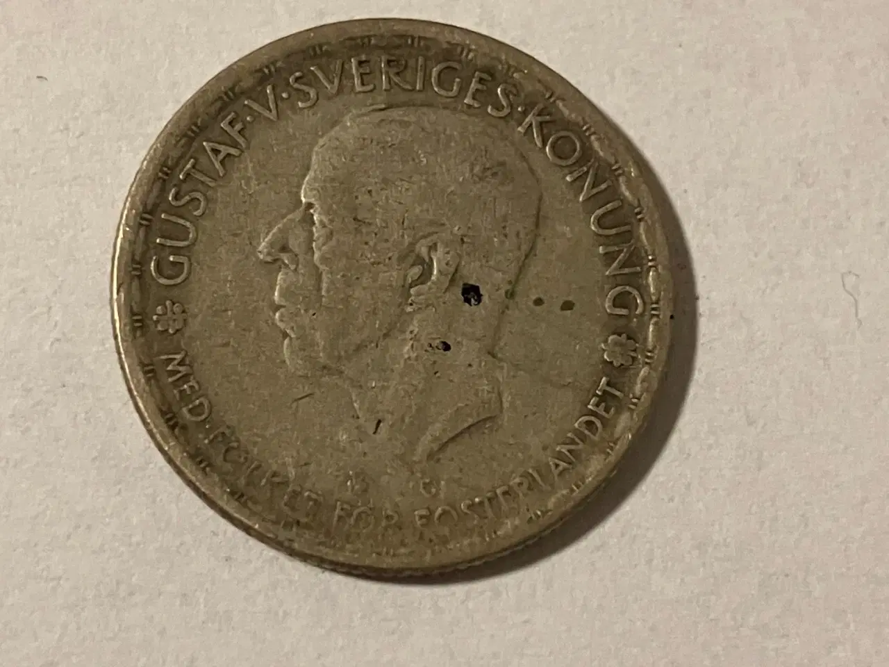 Billede 2 - 1 Krona 1945 Sweden - Silver