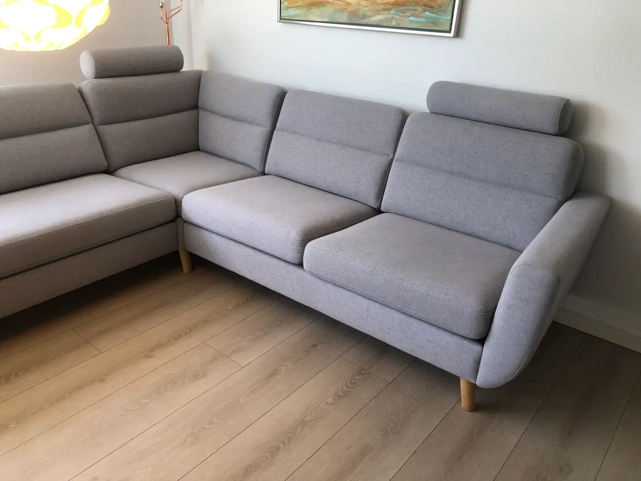 Billede 2 - Hjørnesofa , stor og med slidstærkt stof, som ny