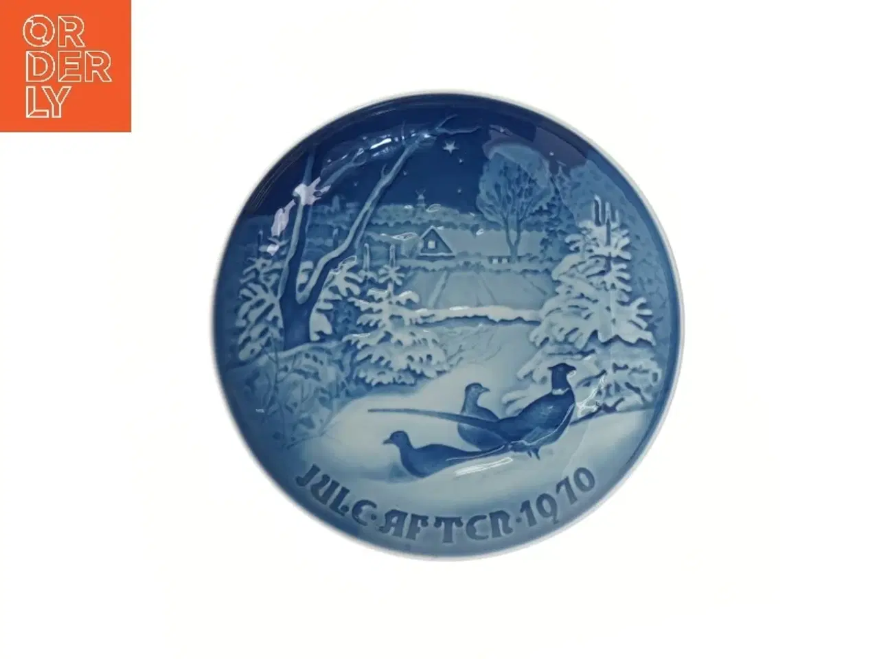 Billede 1 - Juleplatte 1970 fra B&G Copenhagen Porcelain (str. Ø 18,3 cm)