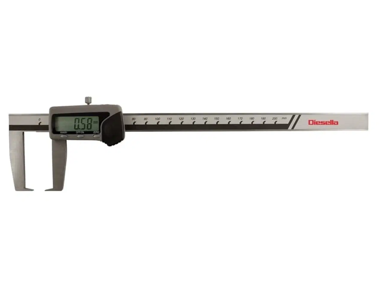 Billede 1 - Digital skydelære 0-200x0,01 mm med indad vinklede målespidser