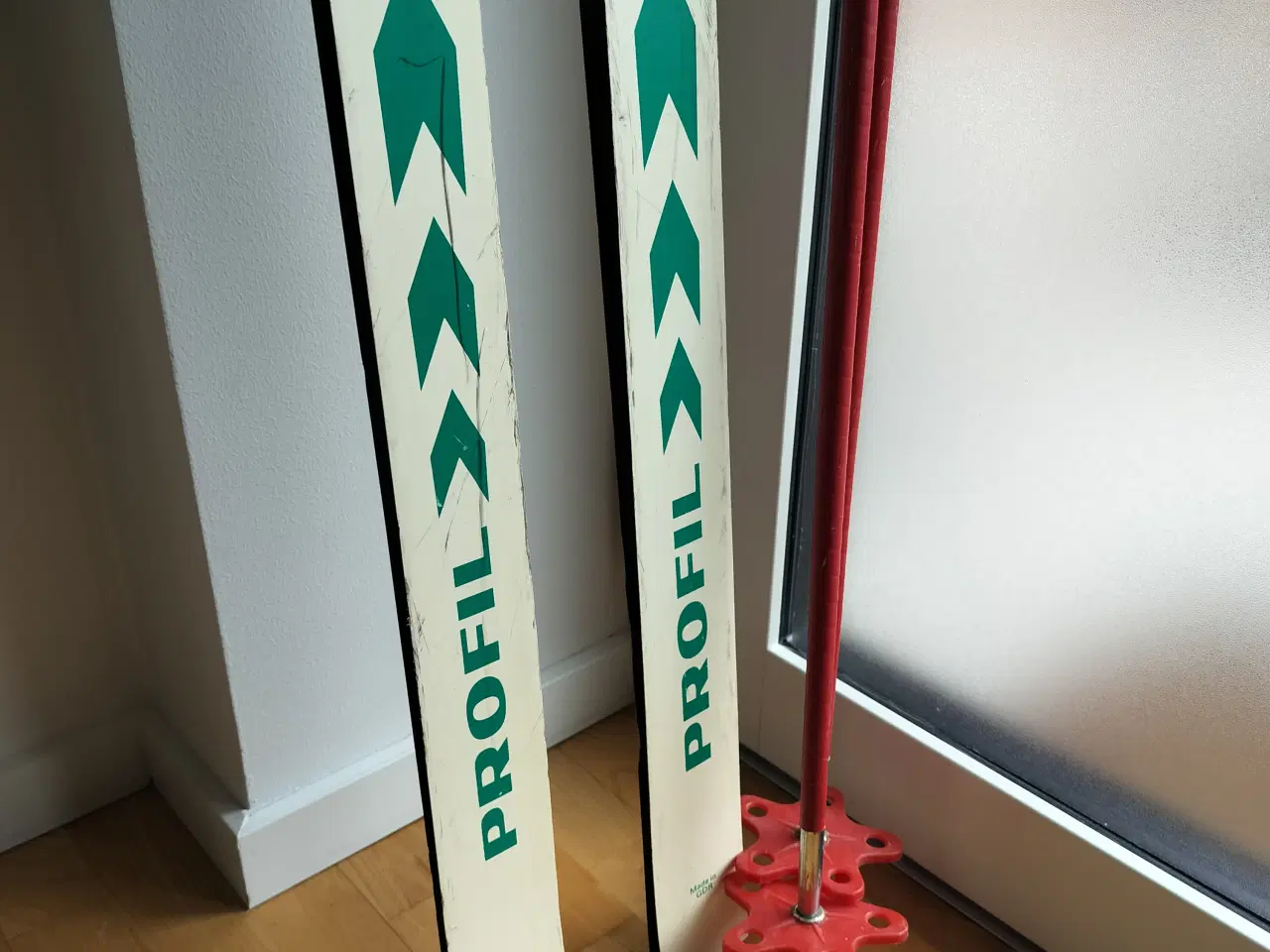 Billede 3 - Retro langrendsski i træ