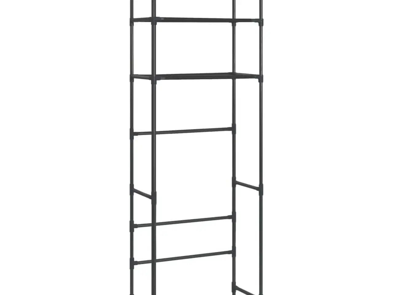 Billede 5 - Opbevaringsstativ med 3 hylder 53x28x169 cm sort