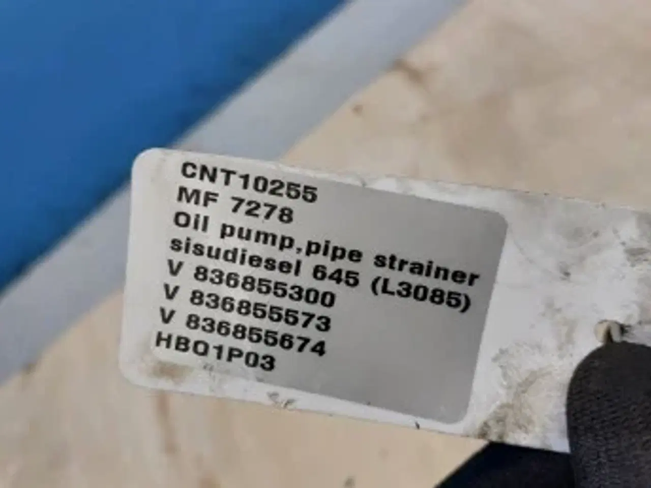 Billede 11 - Massey Ferguson Oliepumpe,rørfilter.