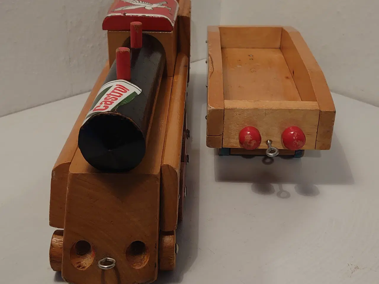 Billede 3 - Vintage trætog m. vogn. Made in USSR. Ca 1950.