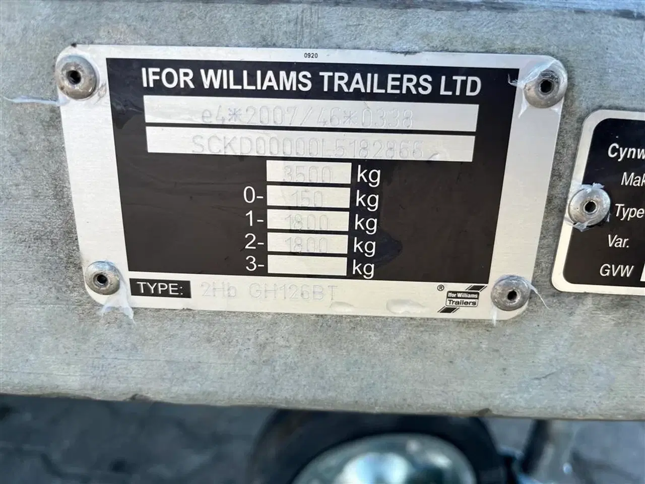 Billede 4 - Ifor Williams GH 126 Alubund skal ikke synes