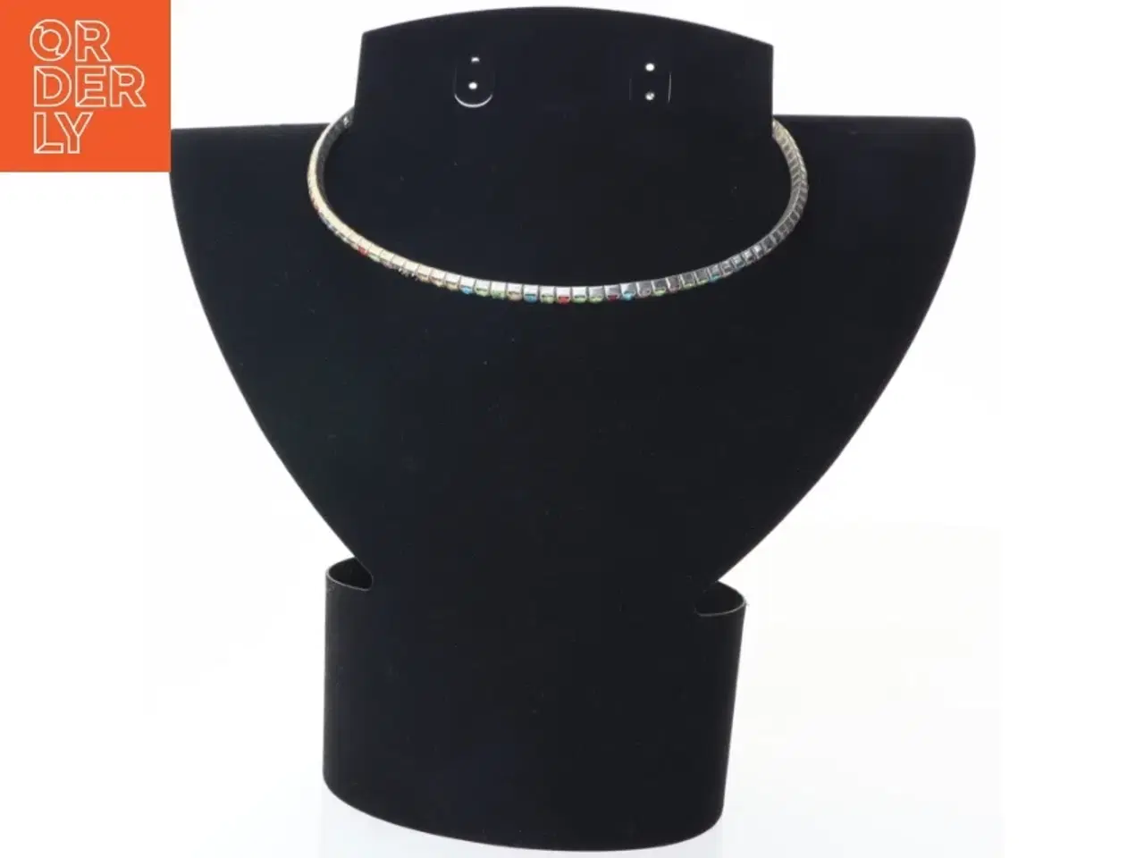 Billede 1 - Farverig halskæde (str. Ø 11,5)