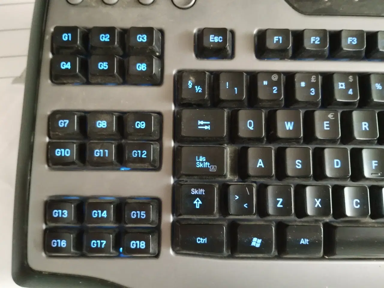 Billede 9 - Gamer keyboard med lys & ledning : Logitech G11