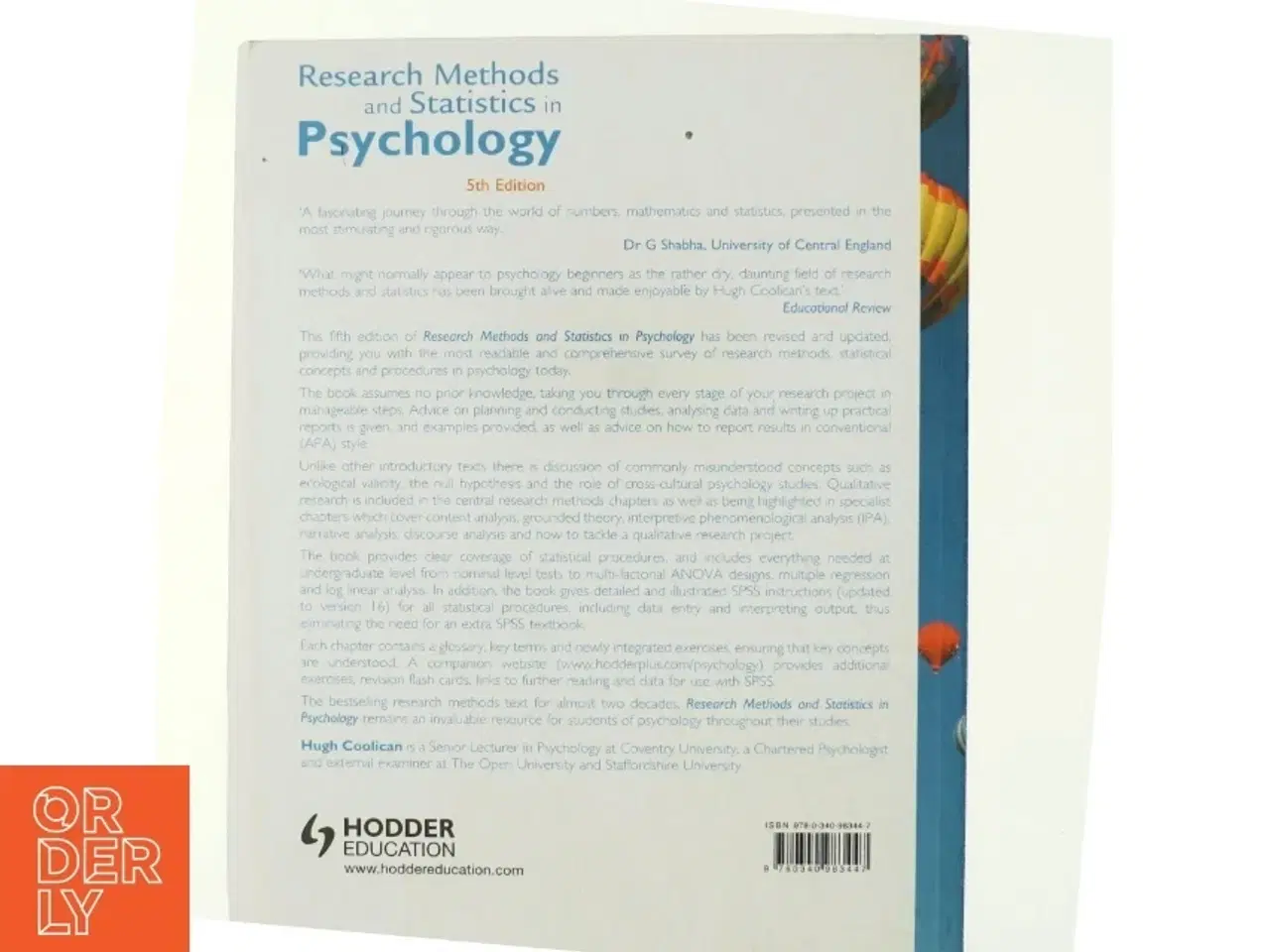 Billede 3 - Research methods and statistics in psychology (Bog)