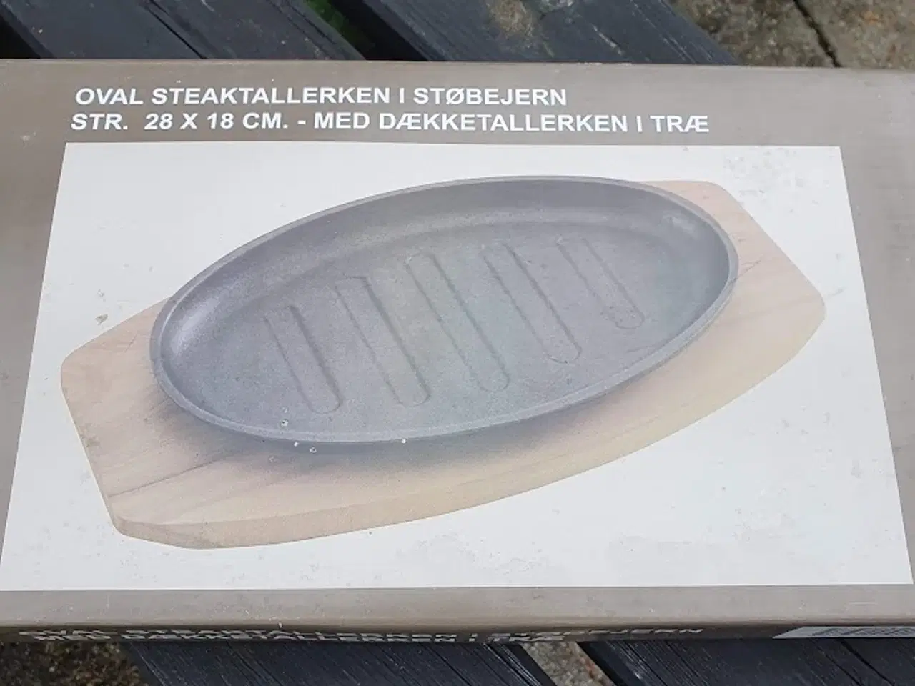 Billede 3 - Grill tallerkner, sort støbejern 