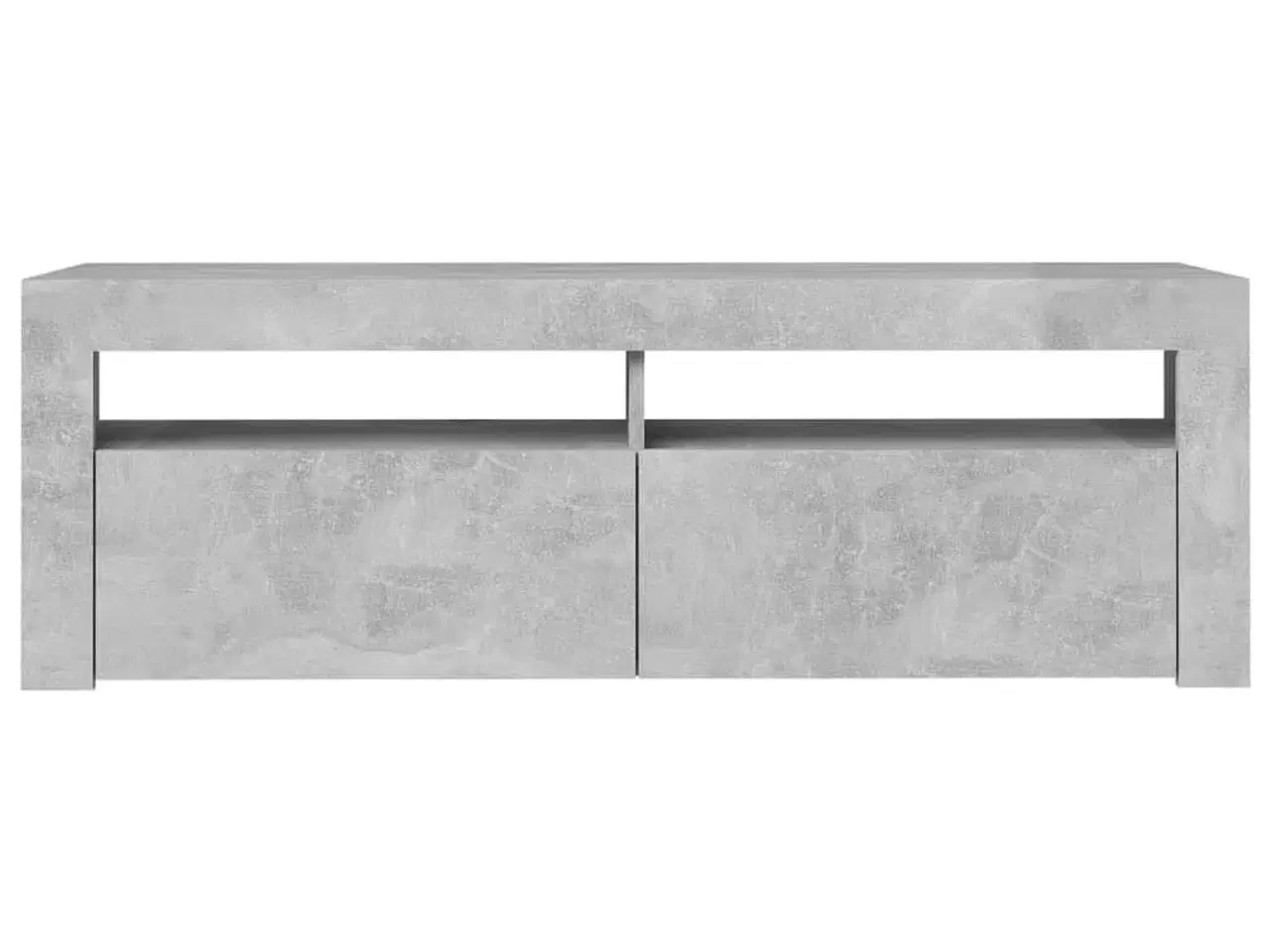 Billede 8 - Tv-bord med LED-lys 120x35x40 cm betongrå