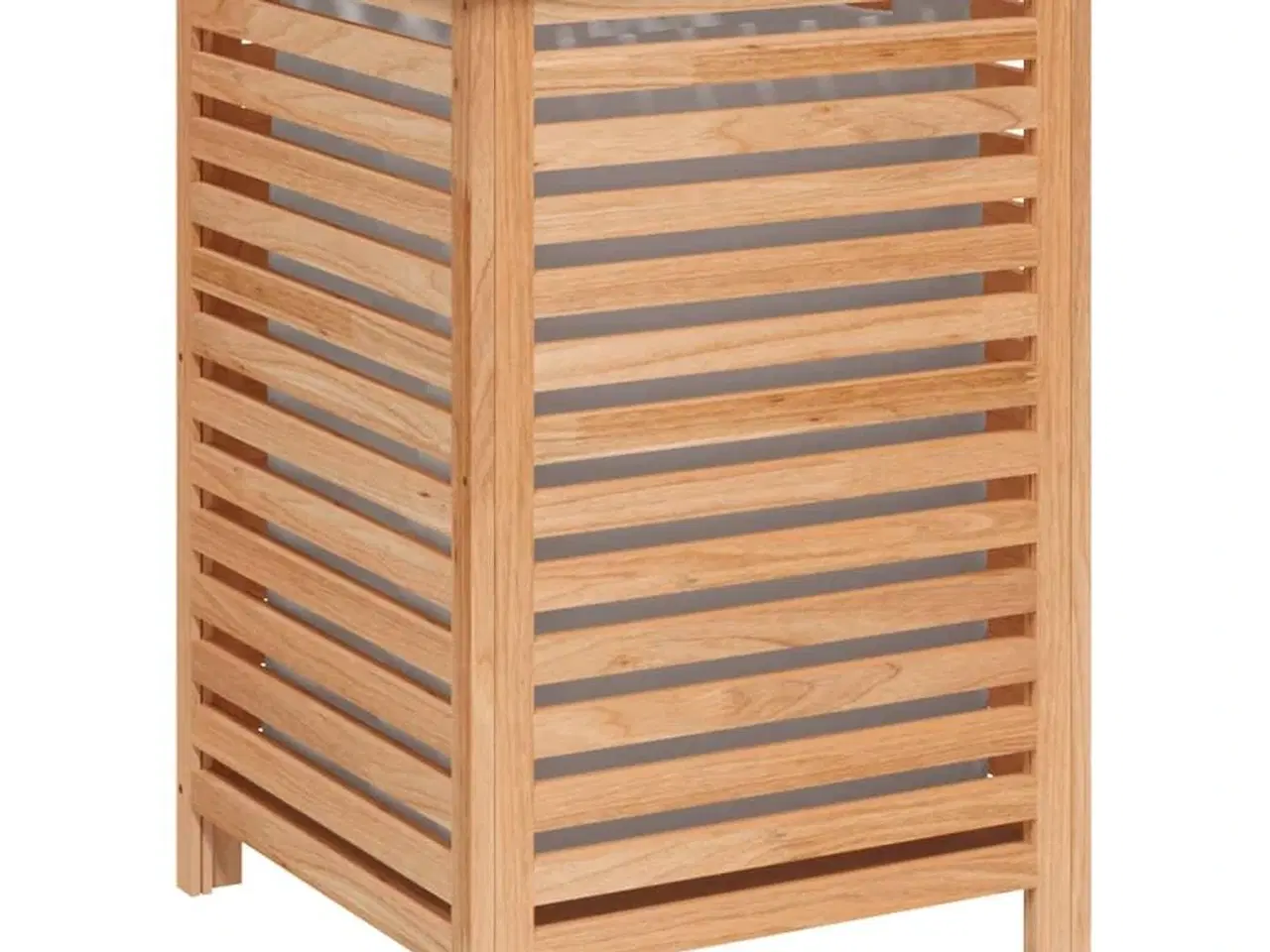 Billede 4 - Vasketøjskurv 45x45x65 cm massivt valnøddetræ