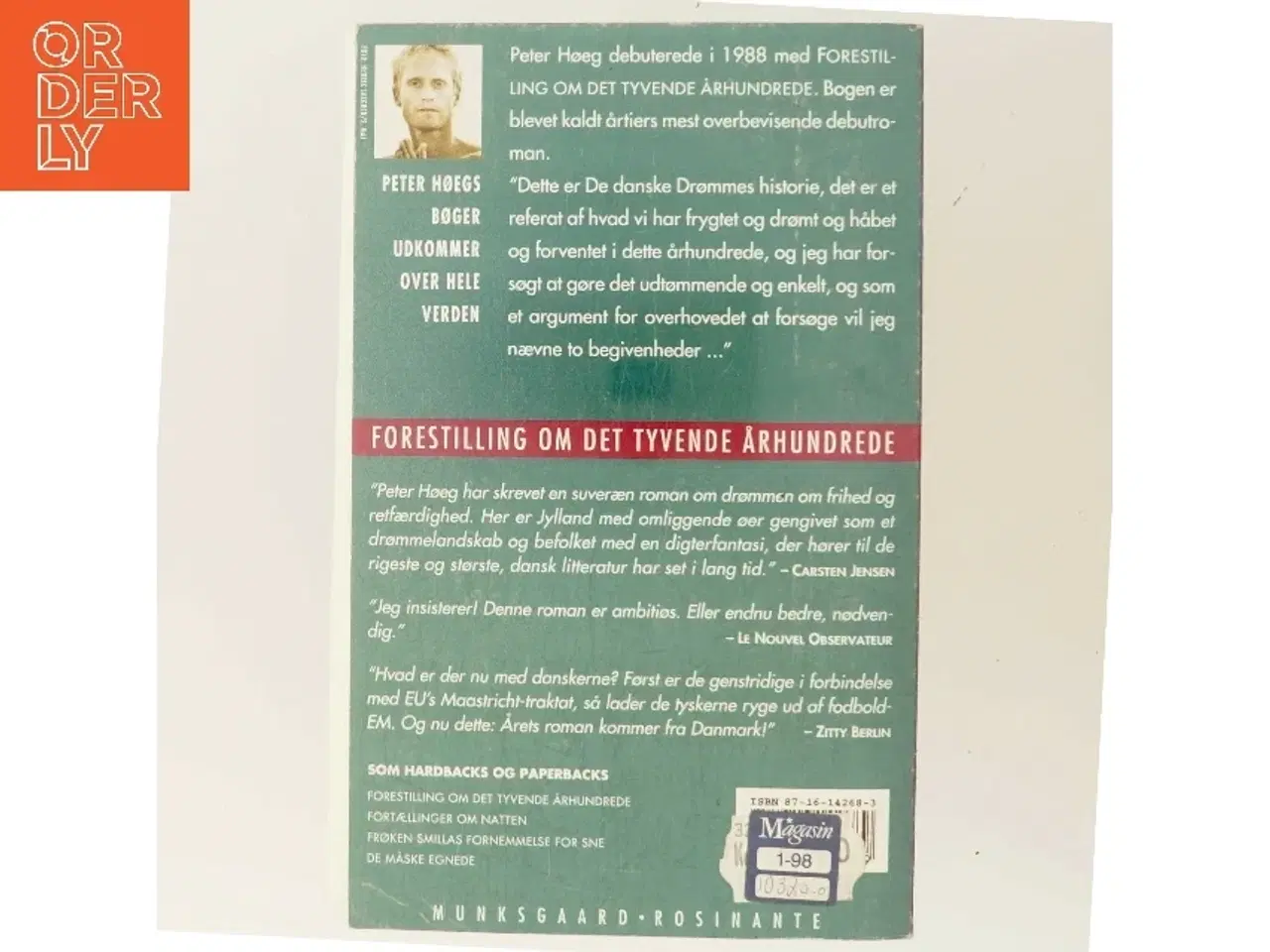 Billede 3 - Forestilling om det tyvende århundrede af Peter Høeg (Bog)
