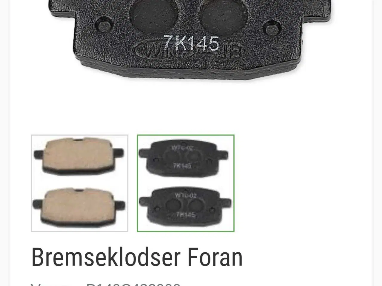 Billede 4 - PGO Hot 50/Big Max. Nye Originale Bremseklodser