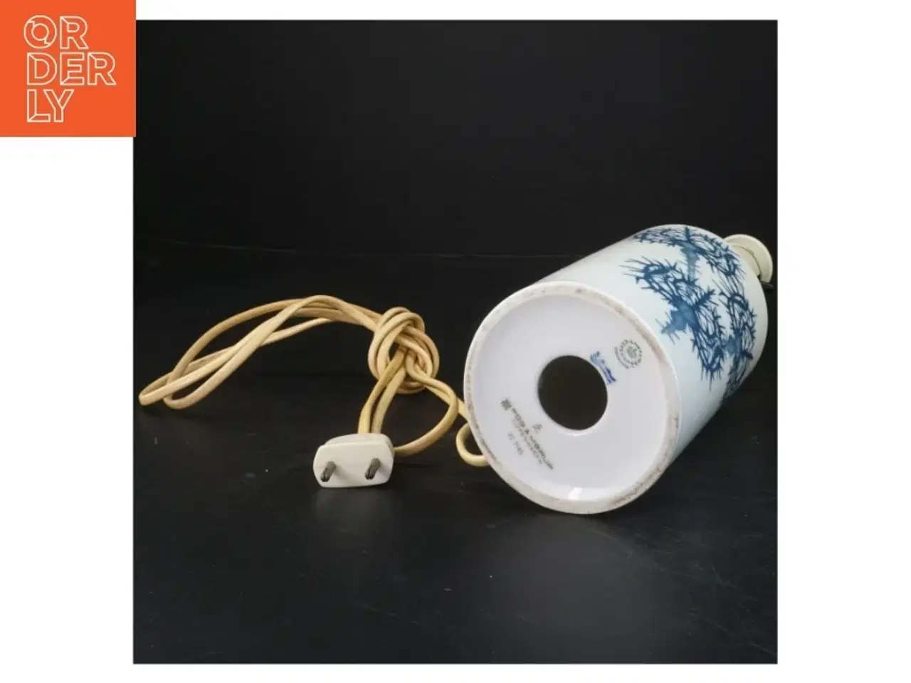 Billede 2 - Tidsel bordlampe fra Royal Copenhagen (str. 30x9 cm)