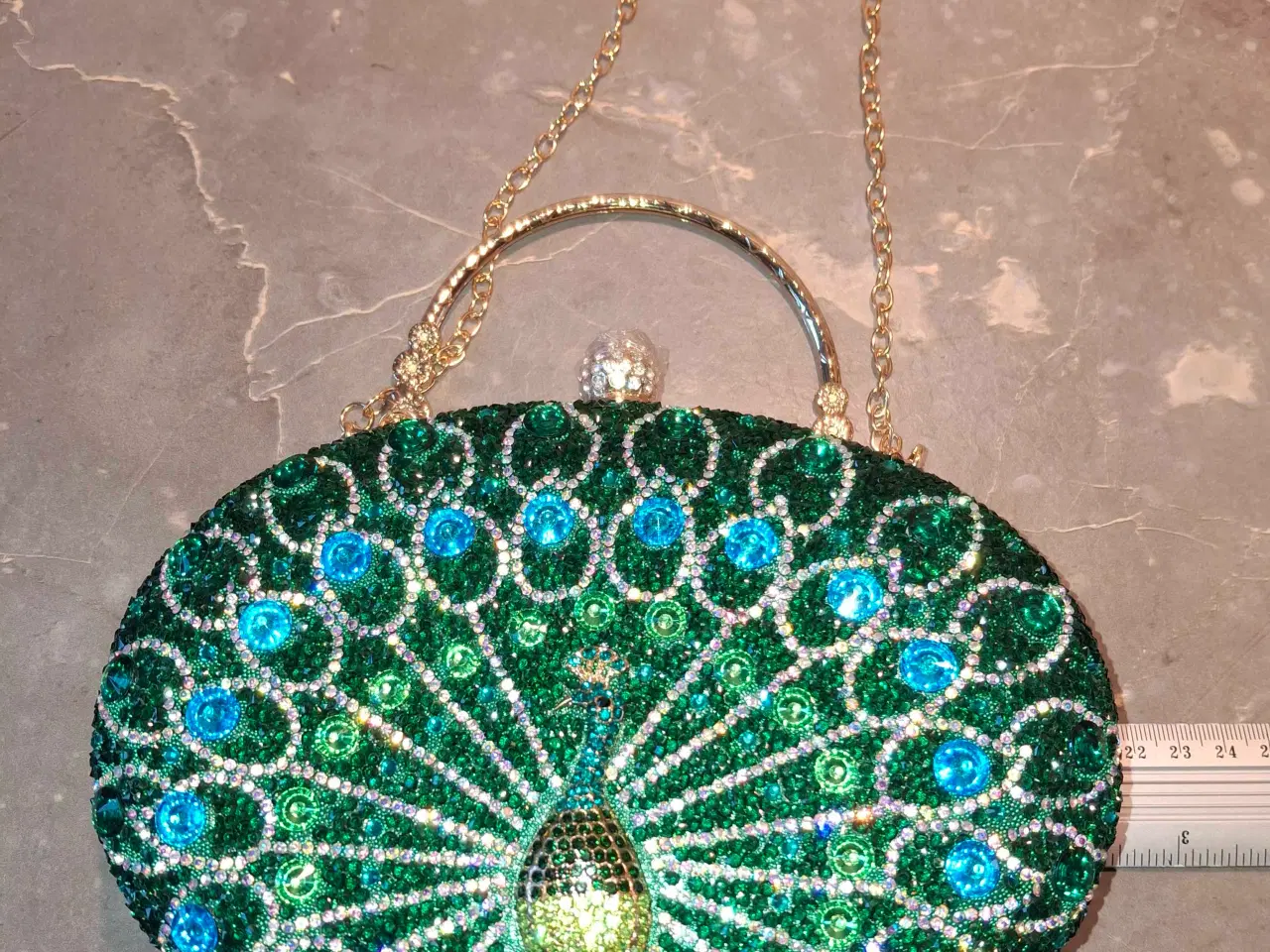 Billede 1 - Taske med påfugl