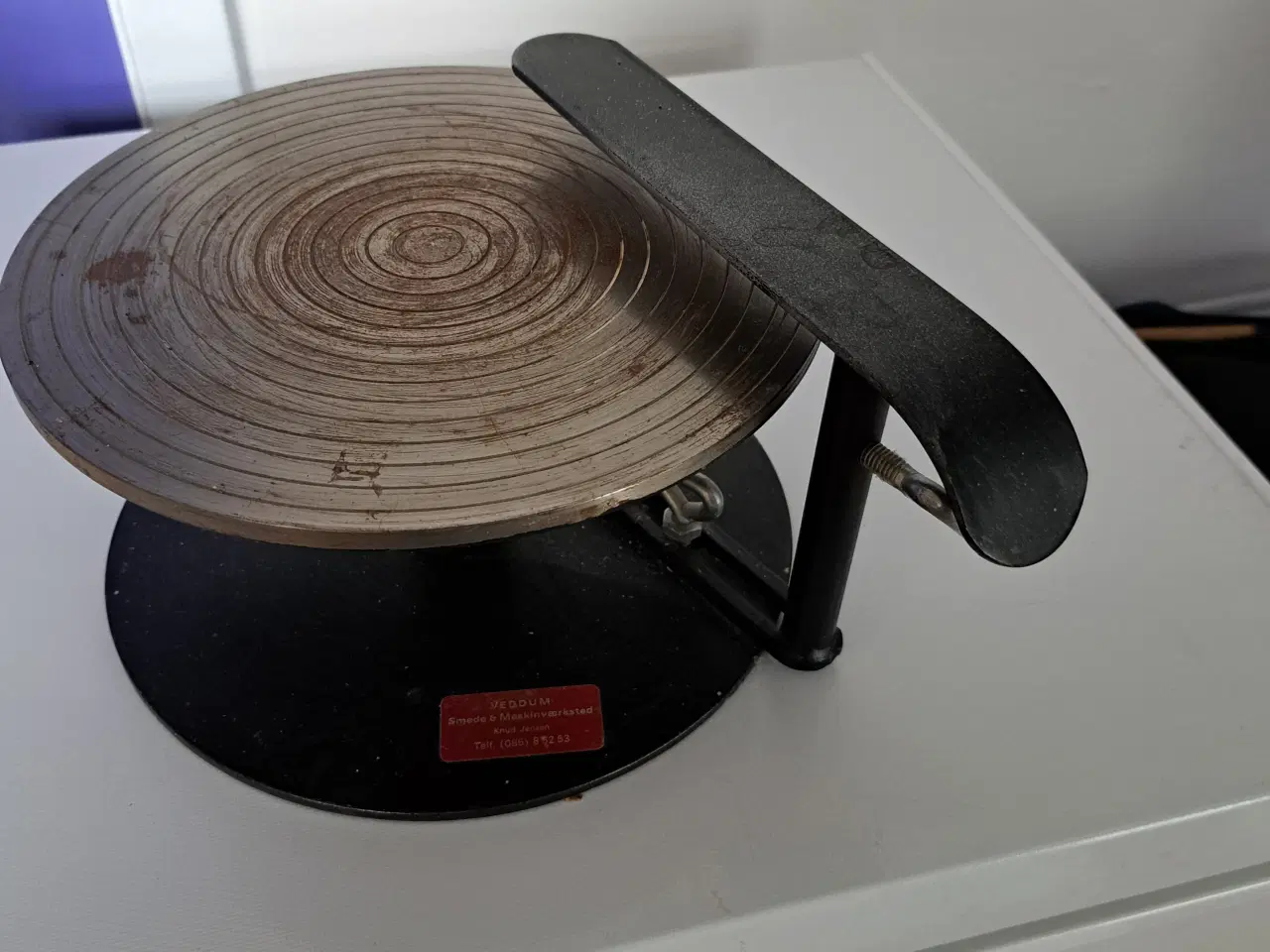 Billede 3 - Metal drejeskive til porcelæn maling