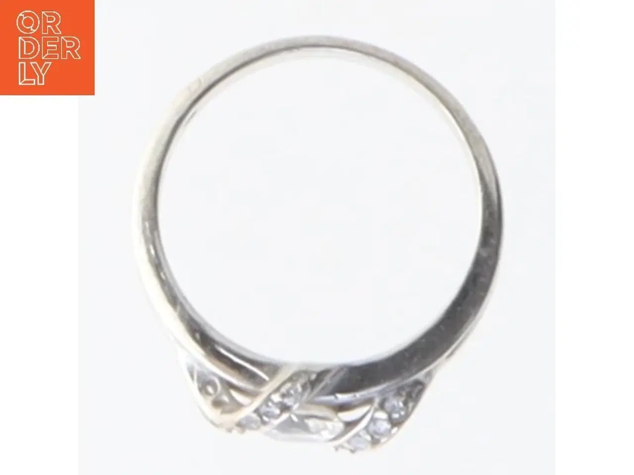 Billede 2 - Sølv ring med sten (str. 55 mm)
