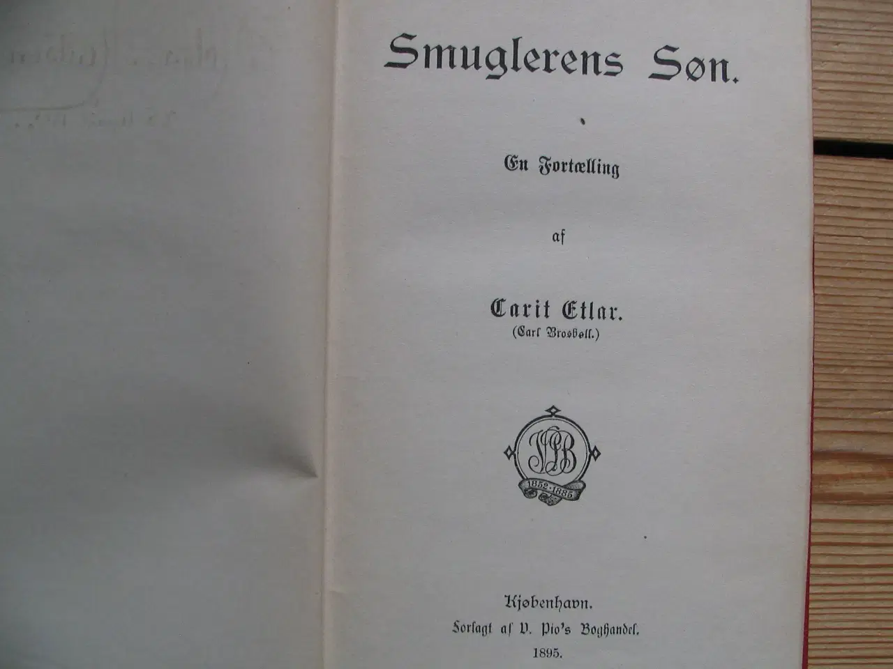 Billede 3 - Carit Etlar. Smuglerens søn. fra 1895