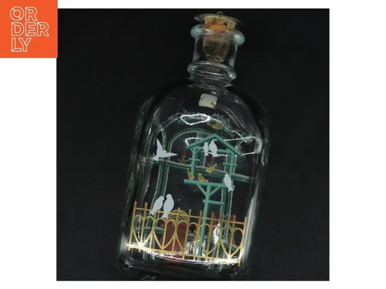 Billede 4 - Snapseflaske fra Holmegaard (str. Aften)