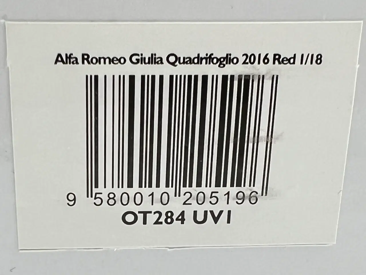 Billede 14 - 2016 Alfa Romeo Giulia Quadrifoglio 1:18 