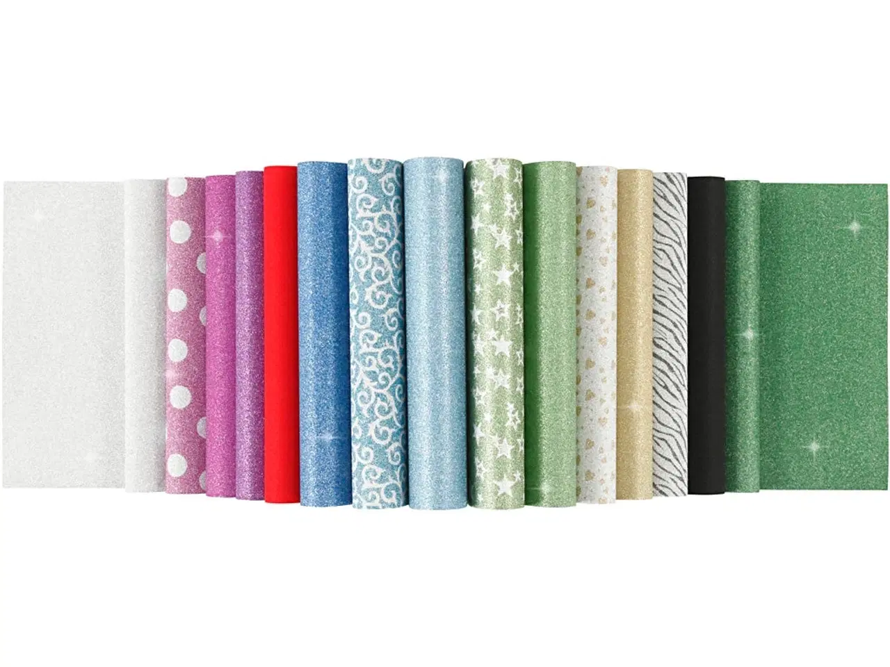 Billede 1 - Glitterpapir i blok, A4, ark 210x297 mm, 150 g, 30ark/ 1 stk.