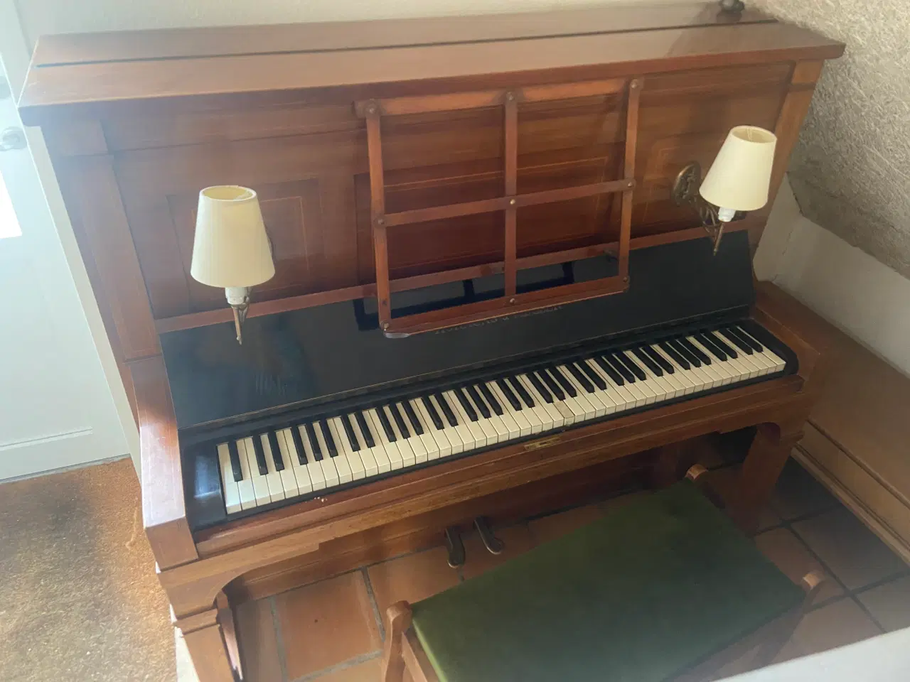 Billede 2 - Hornung og Møller klaver med bænk