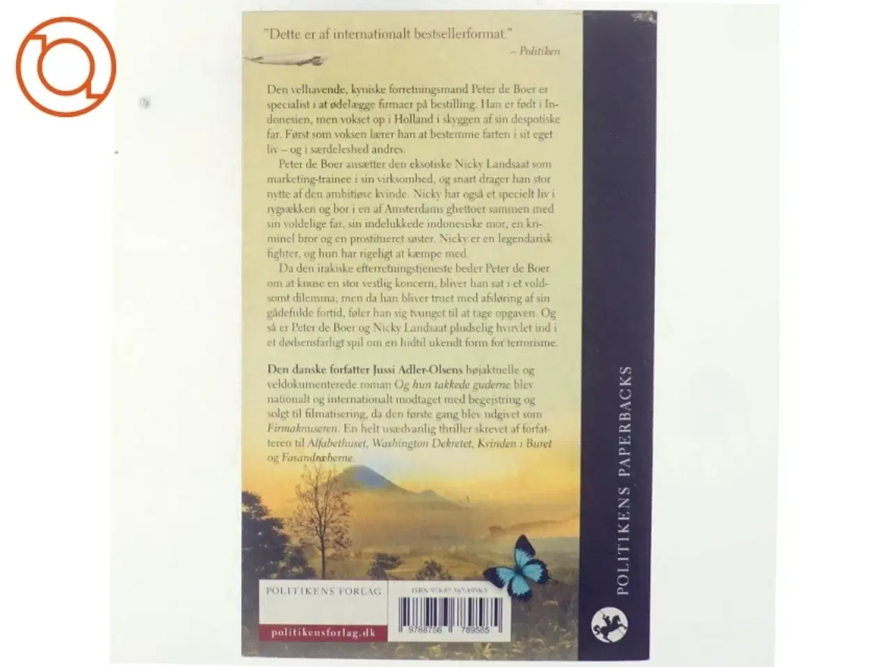 Billede 3 - Og hun takkede guderne af Jussi Adler-Olsen (Bog)