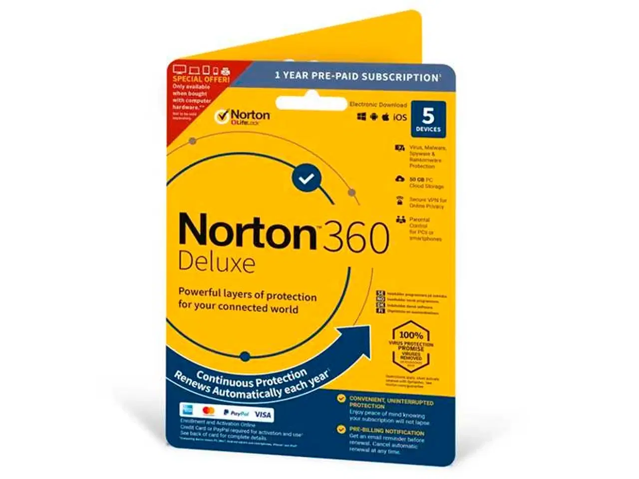 Billede 1 - Norton Deluxe 12 måneder 5 enheder 
