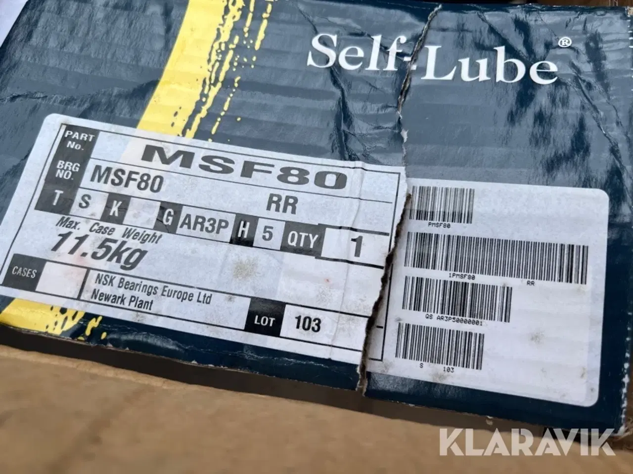 Billede 5 - Lejreenheder RHP Bearings / NSK Bearings Europe MSF80 og model MSF70