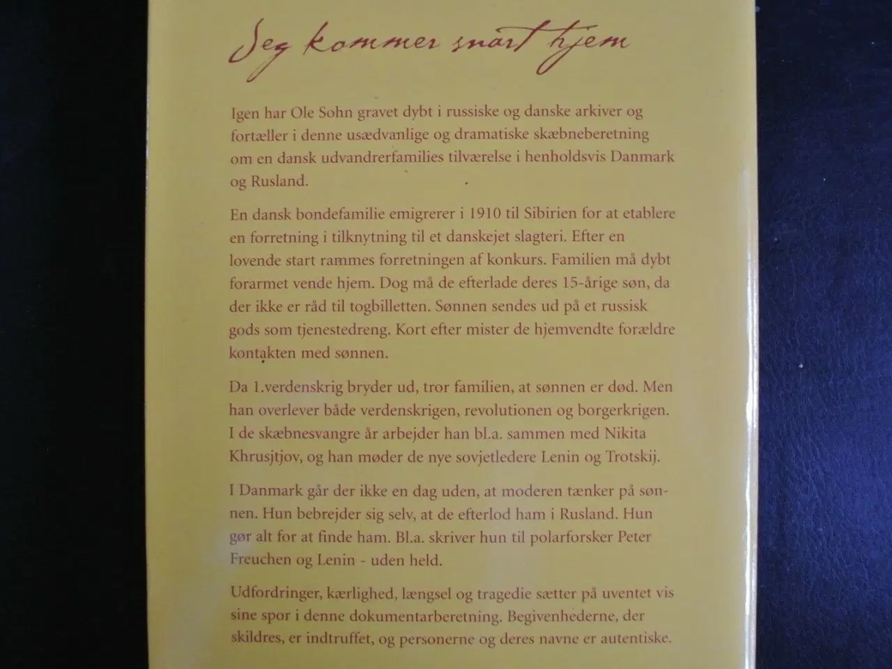 Billede 3 - jeg kommer snart hjem - en dansk udvandrerfamilies