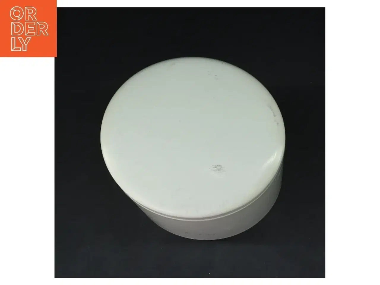 Billede 4 - Hvid te dåse (str. Ø 10 cm højde 17,5 cm)